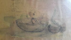 sketch on newsprint 1971 1971 sketch on newsprint